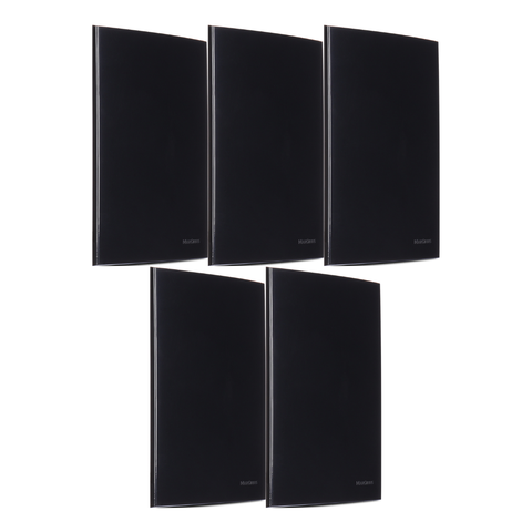 Kit 5 Placa 4x2 Cega Sleek Ebony- Preta Margirius Cor:preto