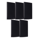Ver imagem 1 de Kit 5 Placa 4x2 Cega Sleek Ebony- Preta Margirius Cor:preto