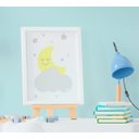 Ver imagem 2 de Quadro Decorativo Infantil Quarto Bebê Menino Chuva de Amor Kit 3 Peças