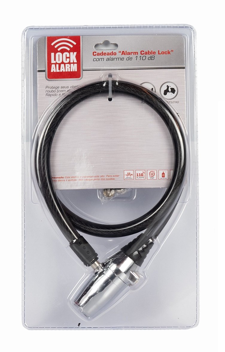 Cadeado Cilíndrico com Alarme K2001 - Safewell - 5