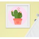 Ver imagem 4 de Kit Quadro Infantil Bebê Menina Lhama e Cacto 3 Peças