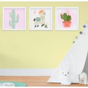 Ver imagem 1 de Kit Quadro Infantil Bebê Menina Lhama e Cacto 3 Peças