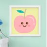 Quadro Infantil Quarto Bebê Menina Frutas Kit 3 Peças - 2