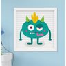 Quadro Decorativo Infantil Monstrinhos Kit 3 Peças - 2