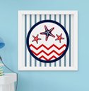 Ver imagem 3 de Quadro Infantil Quarto Bebê Menino Marinheiro Kit 3 Peças