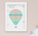 Ver imagem 2 de Quadro Infantil Quarto Bebê Menina Paris Balão Bicicleta Kit 3 Peças