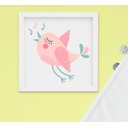 Ver imagem 5 de Quadro Infantil Quarto Bebê Menina Jardim Passarinho Kit 4 Peças