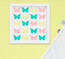 Ver imagem 3 de Quadro Infantil Quarto Bebê Menina Jardim Passarinho Kit 4 Peças