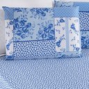 Ver imagem 2 de Jogo de Cama Lençol Bouti Estampado Queen 03 Peças - Azul Sereno Bia Enxovais