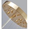 Lustre Pendente 5 Anéis Led 96w Dourado Duplo 3000k Bivolt - 9