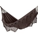 Ver imagem 1 de Rede de Descanso Dormir Marrom Lisa Reforçada Bucho de Boi Luxo Casal