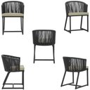 Ver imagem 5 de Mesa e 6 Cadeiras e Noronha Preto E7 Trama Original Preto