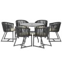 Ver imagem 1 de Mesa e 6 Cadeiras e Noronha Preto E7 Trama Original Preto