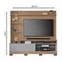 Ver imagem 2 de Estante Home Theater Maceió com Pés Freijó Cinza Acetinado – Colibri