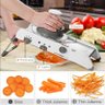Cortador de legumes em inox 18 em 1 slicer mandoline fatiador ralador com regulagem - 4