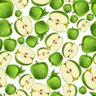 Papel De Parede Frutas Maçã Verde Estilo Pintura Aquarela - 1