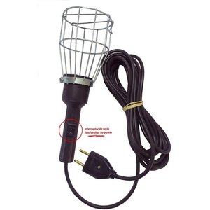 Pendente Luz C/lig/desl Gaiola/110/220v. 10mt. Fio Pp