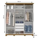 Ver imagem 4 de Guarda-Roupa Casal Henn Cover 6 Portas