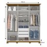 Guarda-Roupa Casal Henn Cover 6 Portas - 4