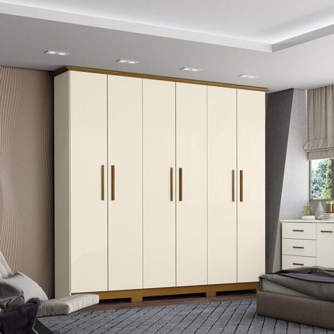 Guarda-Roupa Casal Henn Cover 6 Portas