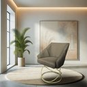 Ver imagem 2 de Kit 2 Poltronas Luxo Alana Suede Base de Ferro Dourado - Pallazio
