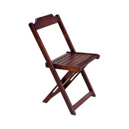 Conjunto de Mesa com 4 Cadeiras de Madeira Dobrável 70x70 Imbuia - 3