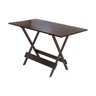 Conjunto Mesa de Madeira Dobrável 1,20x70 Imbuia 8 Cadeiras - 2