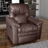 Poltrona Angers do Papai Reclinável Elegante e Confortável:courino Marrom - 2
