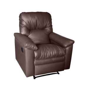 Poltrona Angers do Papai Reclinável Elegante e Confortável:courino Marrom