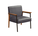 Ver imagem 1 de Poltrona Decorativa Trindade Estilo Industrial em Courino