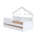 Ver imagem 3 de Cama Infantil Casinha com Auxiliar 200,3cm Completa Móveis