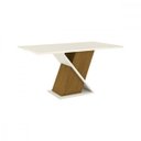 Ver imagem 4 de Mesa de Jantar Henn Solus com Tampo 1,60m MDF 25mm Estrutura MDP Off White Casa