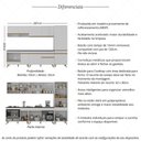 Ver imagem 3 de Cozinha Completa c/Balcão para Cooktop Veneza MP2266 Multimóveis + Brinde Jogo de Panelas Tramontina