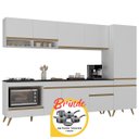 Ver imagem 2 de Cozinha Completa c/Balcão para Cooktop Veneza MP2266 Multimóveis + Brinde Jogo de Panelas Tramontina
