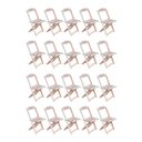 Ver imagem 1 de Kit 20 Cadeiras de Madeira Dobravel sem Pintura/crua