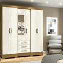 Ver imagem 1 de Guarda-Roupa Casal B23 6 Portas 3 Gavetas Briz