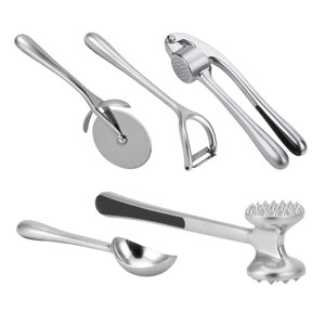 Jogo de Utensílios Cozinha em Liga de Zinco Luxo Kit 5 peças
