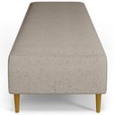 Ver imagem 2 de Kit 02 Puffs Decorativo Sala de Estar Bali W01 Pés Palito 190x60cm Linho Bege - Lyam Decor