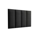 Ver imagem 1 de Cabeceira Premium Estofada Cama Box Solteiro 0.90 - Preto