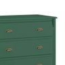 Cômoda de Madeira 4 Gavetas Pés Luis Xv 60816 Hannover - Verde Musgo - 3