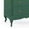 Cômoda de Madeira 4 Gavetas Pés Luis Xv 60816 Hannover - Verde Musgo - 2