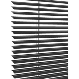 Persiana Horizontal - 1,50m larg x 1,40m alt - Alumínio 25mm - Cor: Preto - Comando Direito - 2