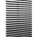 Ver imagem 2 de Persiana Horizontal - 1,50m larg x 1,40m alt - Alumínio 25mm - Cor: Preto - Comando Direito