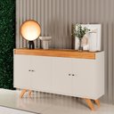 Ver imagem 7 de Buffet Sevilha 4 Portas Mv - Rei de Casa Naturalle/Off White