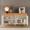 Ver imagem 3 de Buffet Sevilha 4 Portas Mv - Rei de Casa Naturalle/Off White