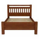 Ver imagem 5 de Cama Casal Queen 160cm Madeira Maciça Orlex Avelã B11 - Mpozenato