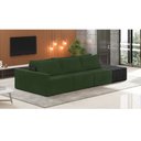 Ver imagem 2 de Sofá Ilha 3 Lugares Living 372cm Modulado Sala Lary Veludo Verde/pu Pto K01 - D'Rossi