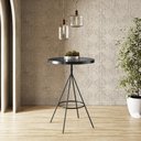 Ver imagem 1 de Mesa Aço Redonda Barcelona Preto