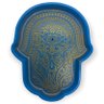 Incensário Vareta Mão Hamsa Deus 15cm Resina - Selecione Cor:mão Hamsa Sol Azul Claro - 1