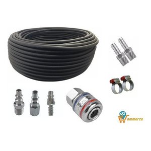 Mangueira e Conexões Pneumáticas Compressor 300 Psi 1/4 20m